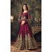 MZ4705-A BURGUNDY MAISHA AZARA BRIDAL WEDDING WEAR DRESS